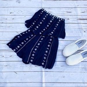 NWT Japna blue strapless romper